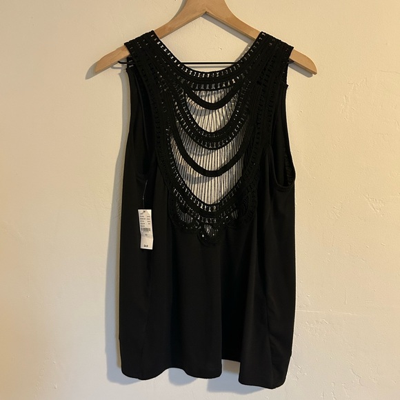 Black Crochet Vest - Picture 4 of 4